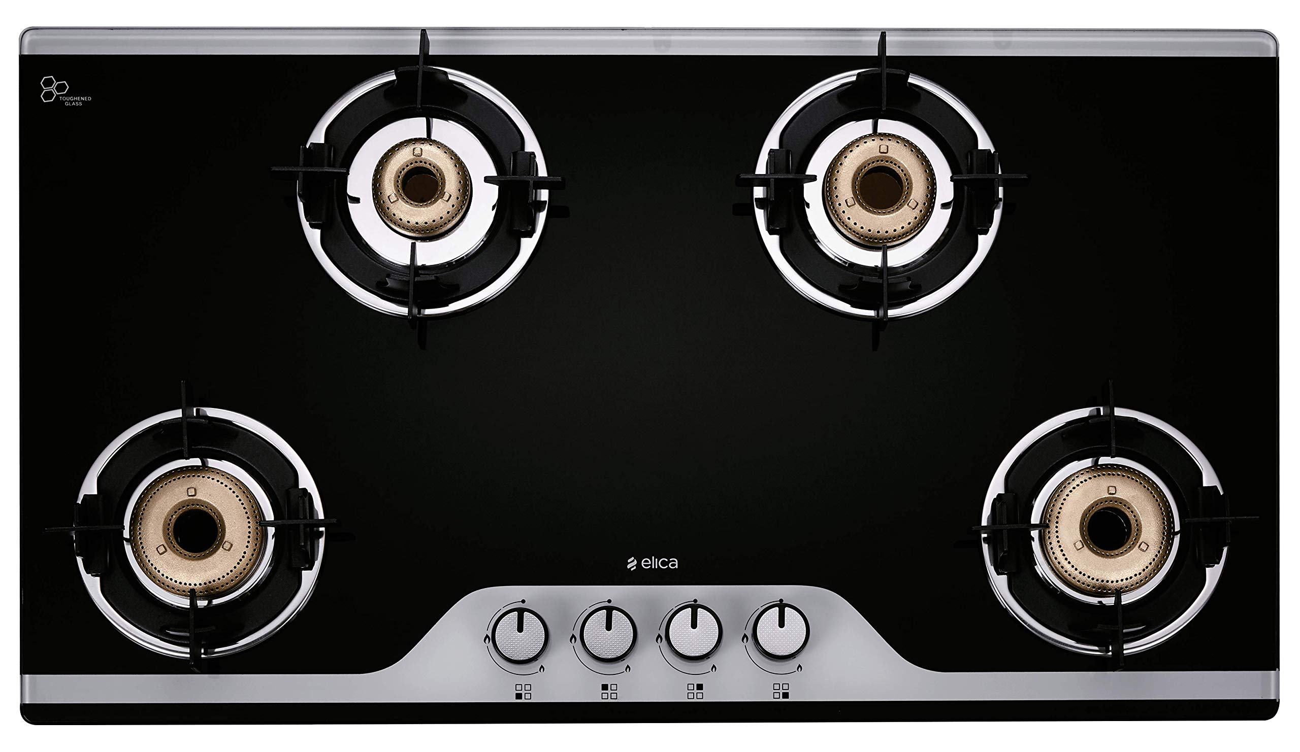 Buy Elica Slimmest 4 Burner Auto Ignition Gas Stove with Double Drip