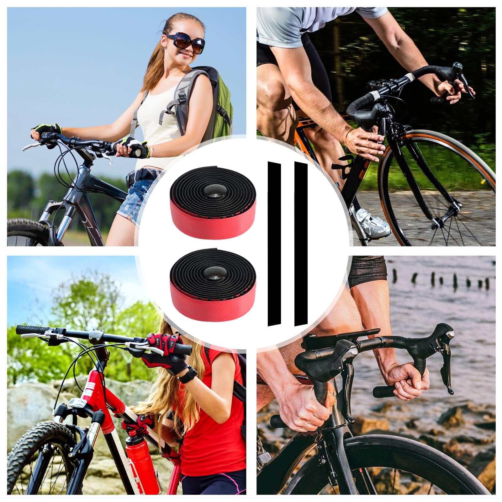 Cinta De Manillar Para Bicicleta - Cinta Adhesiva De Manillar De Bicicleta | Sobre De Mango De Bicicleta Antideslizante | Cinta De Bicicleta De Carretera Acolchado Absorbiendo Choques, Cinta De