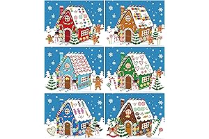 Adorable Gingerbread House Sticker Kit for a Sweet Holiday