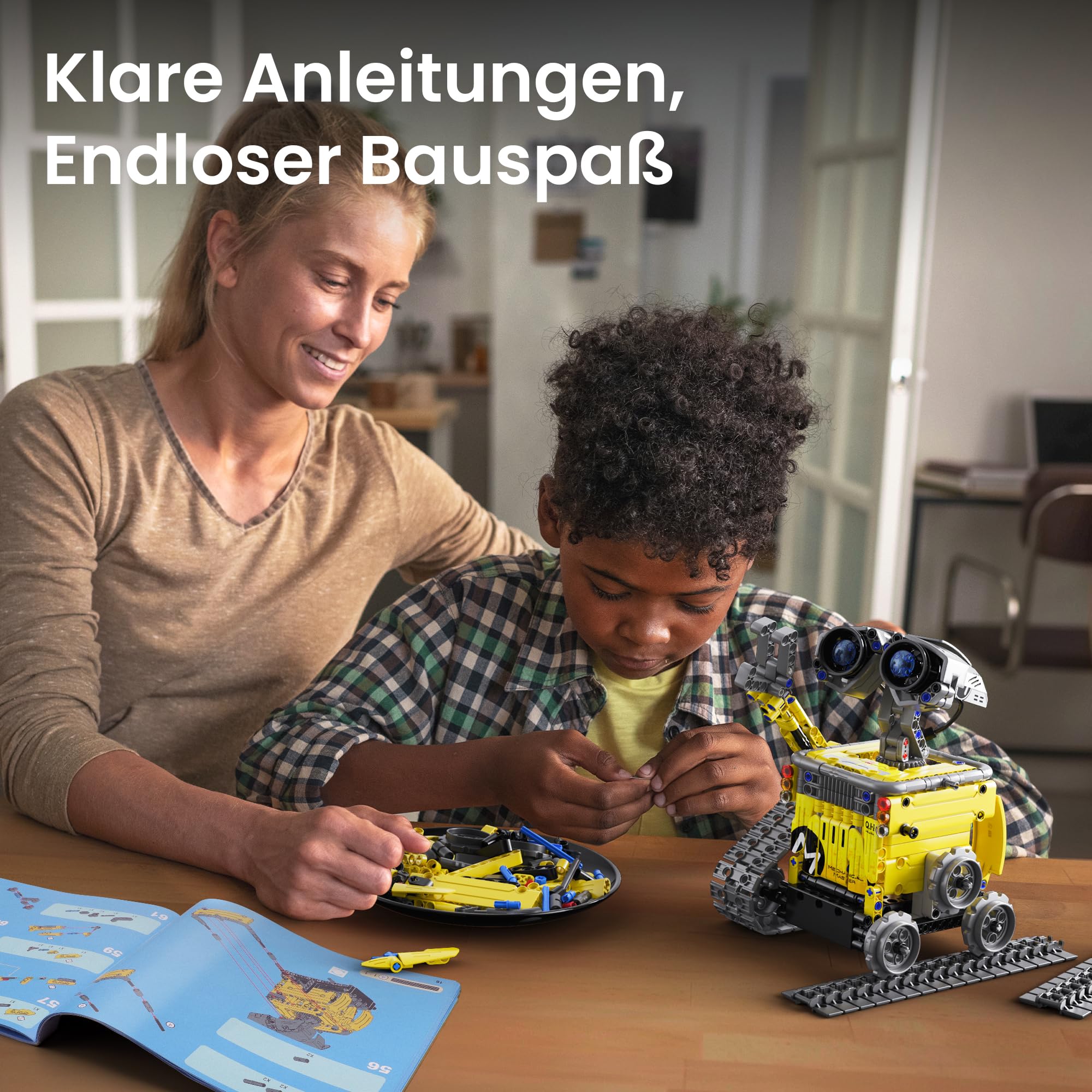 Sillbird Roboter Baukasten für Jungen 8-12 Jahre, 5-in-1 programmierbares Robotik Set mit App & Fernbedienung, Mint Spielzeug, Geschenk für Weihnachten und Geburtstag, 488 Teile