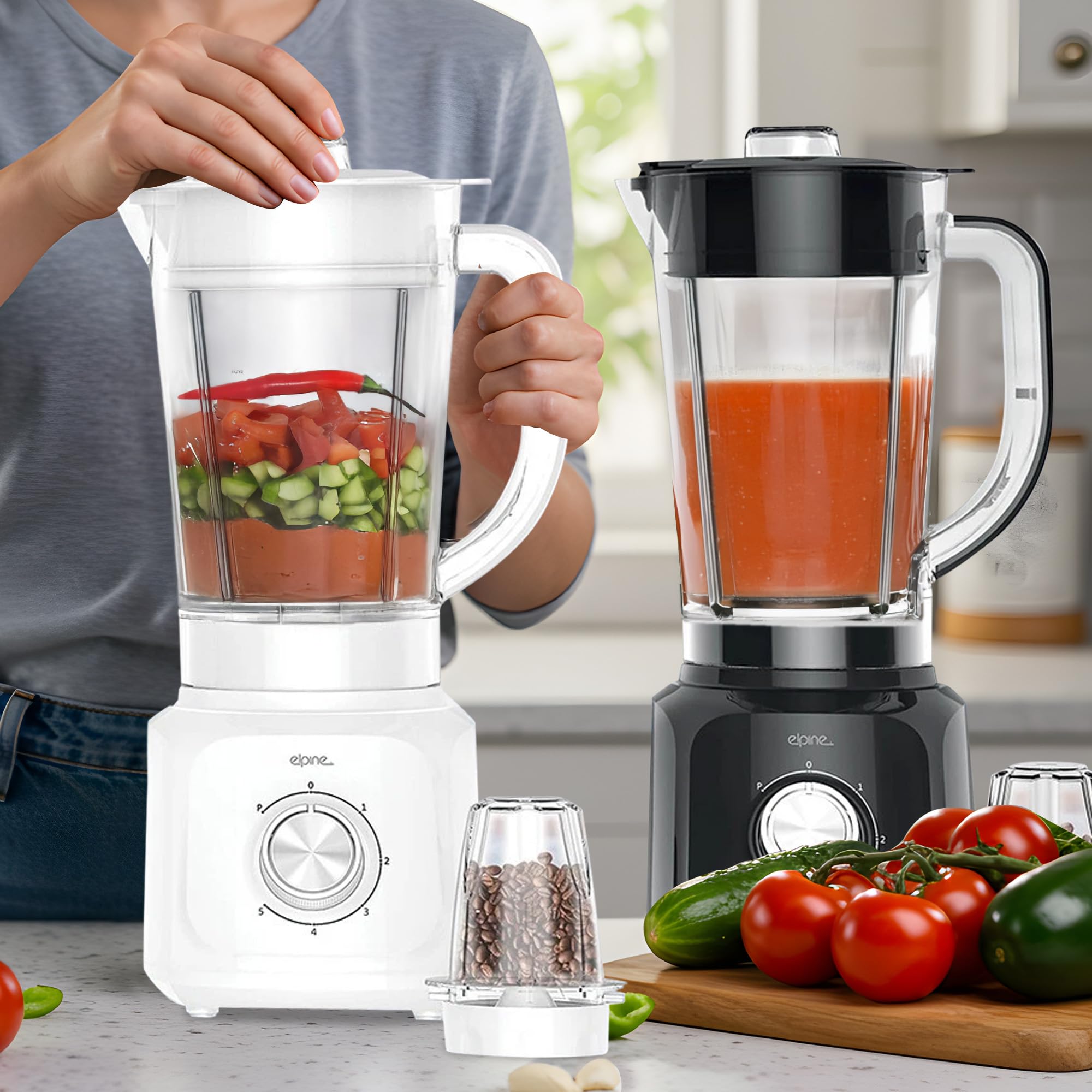 2 In 1 Multi Functional Blender with Grinder - 600W Smoothie