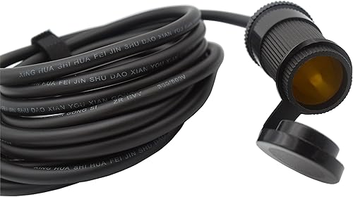 Miniatura 4 de Cable de extensión universal para encendedor de cigarrillos de coche de alta potencia de 12 V-24 V (RVV 2 cables de cobre puro de 17 AWG) con