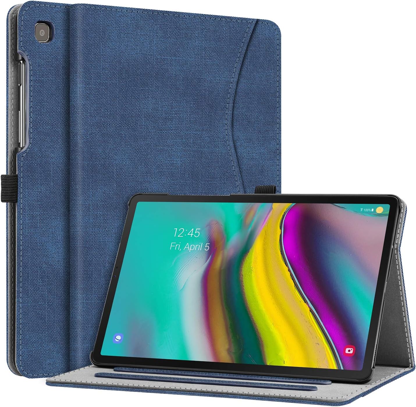 Fintie Case for Samsung Galaxy Tab S5e 10.5 2019 Model SM-T720/T725/T727, Multi-Angle Viewing Stand Cover with Pocket Auto Sleep Wake Feature, Indigo