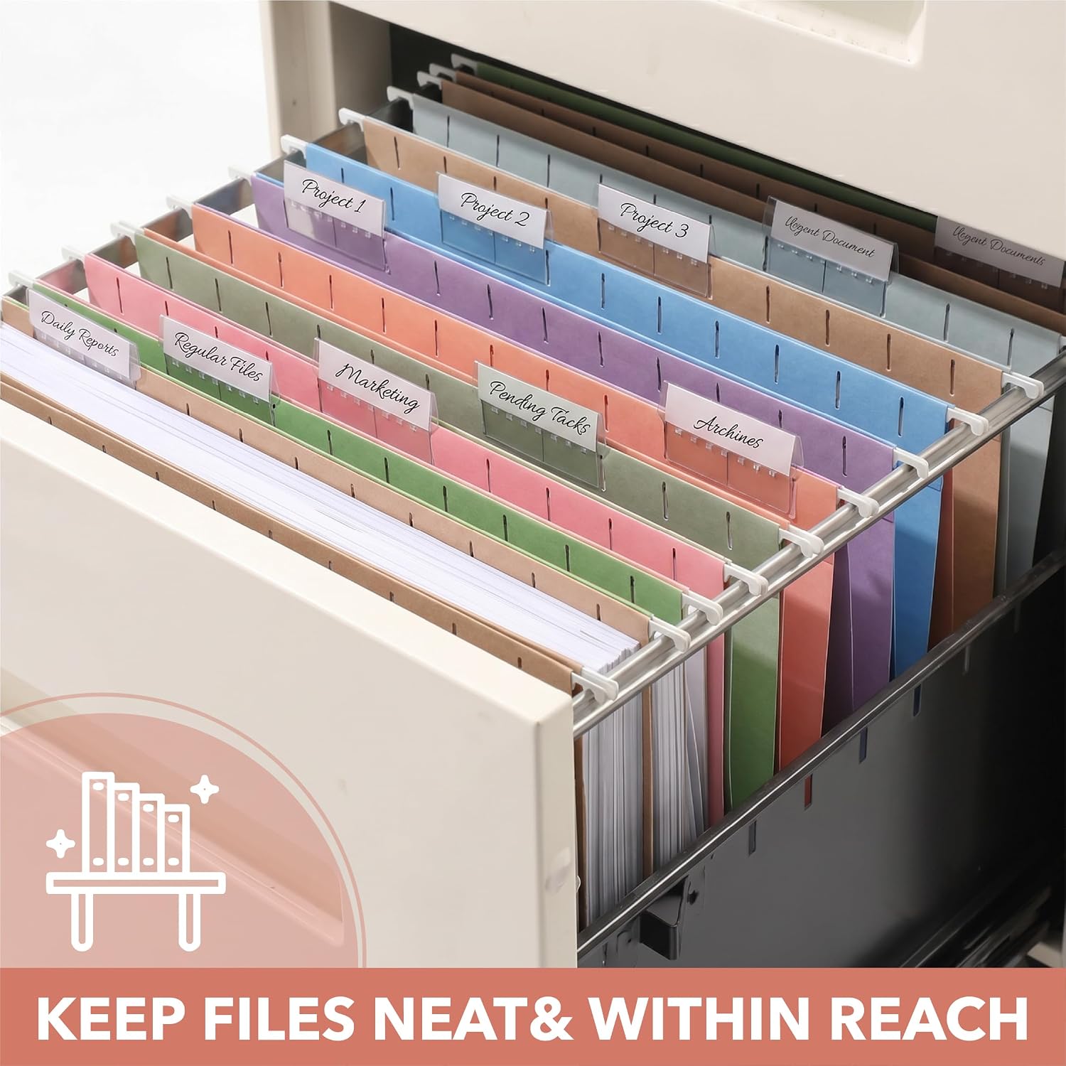 Mr. Pen- Hanging File Folders Bulk, 24 Pack, Letter Size File Folders image 5