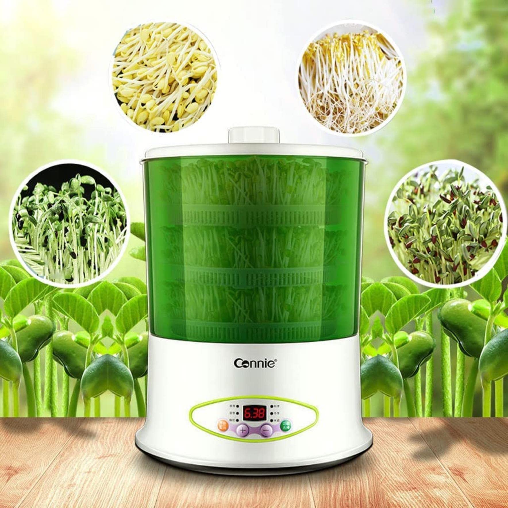 Machine À Germes De Haricot, Fabricant Automatique De Germes De Haricots, Kit De Germination des Graines D'affichage LED, Machine À Germer Intelligente, Adapté Aux Graines De Microganreens