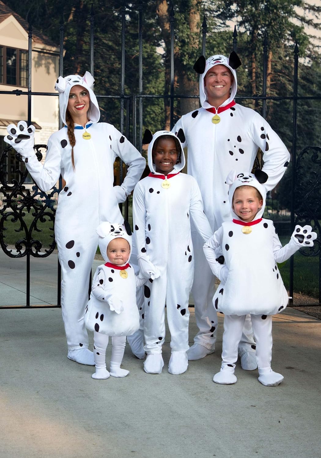 Disney 101 Dalmatians Kids Spotted Lucky Costume Unisex, Cute Puppy Halloween One-piece for Boys and Girls - Image 3