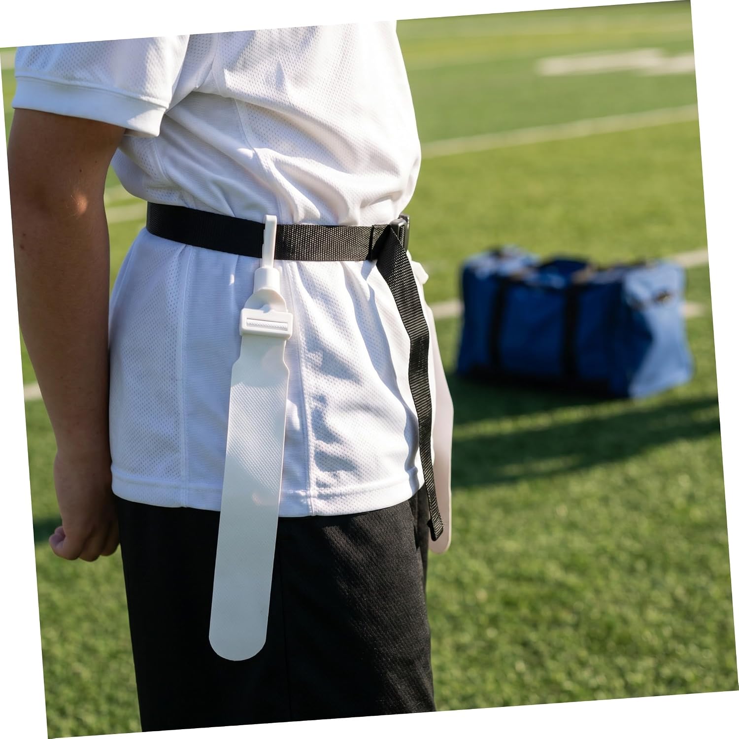 Flag Football Belt Adjustable Pvc 2pcs Youth Training Competition | High Visibility Design, Simplified Storage, Collision-free Practice, Suitable for Schools and Sports Sessions