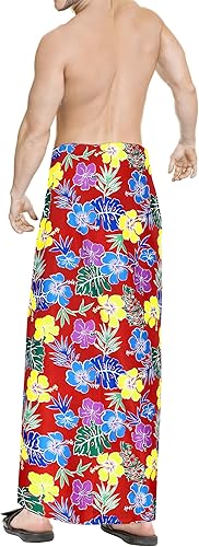 Miniatura 3 de LA LEELA Men's Pareo Standard Party Surf Sarong Beach Wrap