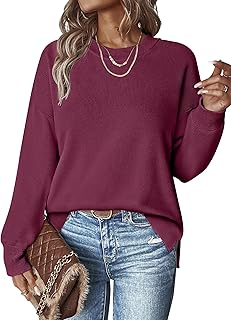 Sponsored You’re seeing this ad based on the product’s relevance to your search query.Learn more about this advertisement Hotouch Pullover Women's Crew Neck Knitted Jumper Autumn Winter Casual Sweatshirt Long Sleeve Warm Jumper Plain Loose Side Slit Tops