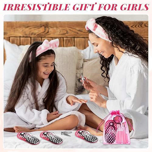 Miniatura 6 de 12 juegos de maquillaje para niñas, suministros de fiesta de spa para niñas, juego de cosméticos de maquillaje, regalos de cumpleaños, regalos de