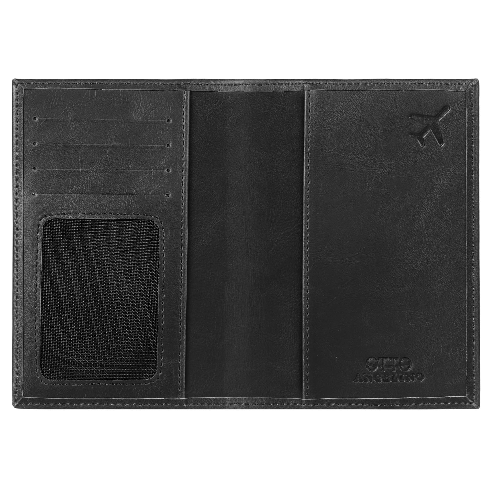 Otto Angelino Reisepass-Etui aus Leder – RFID-Blockierung – Unisex