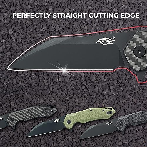 Miniatura 6 de Firebird GANZO FH31 Cuchillo de bolsillo plegable D2 acero Wharncliffe Blade ergonómico G10 mango con clip Caza Pesca Aleta Camping al aire libre