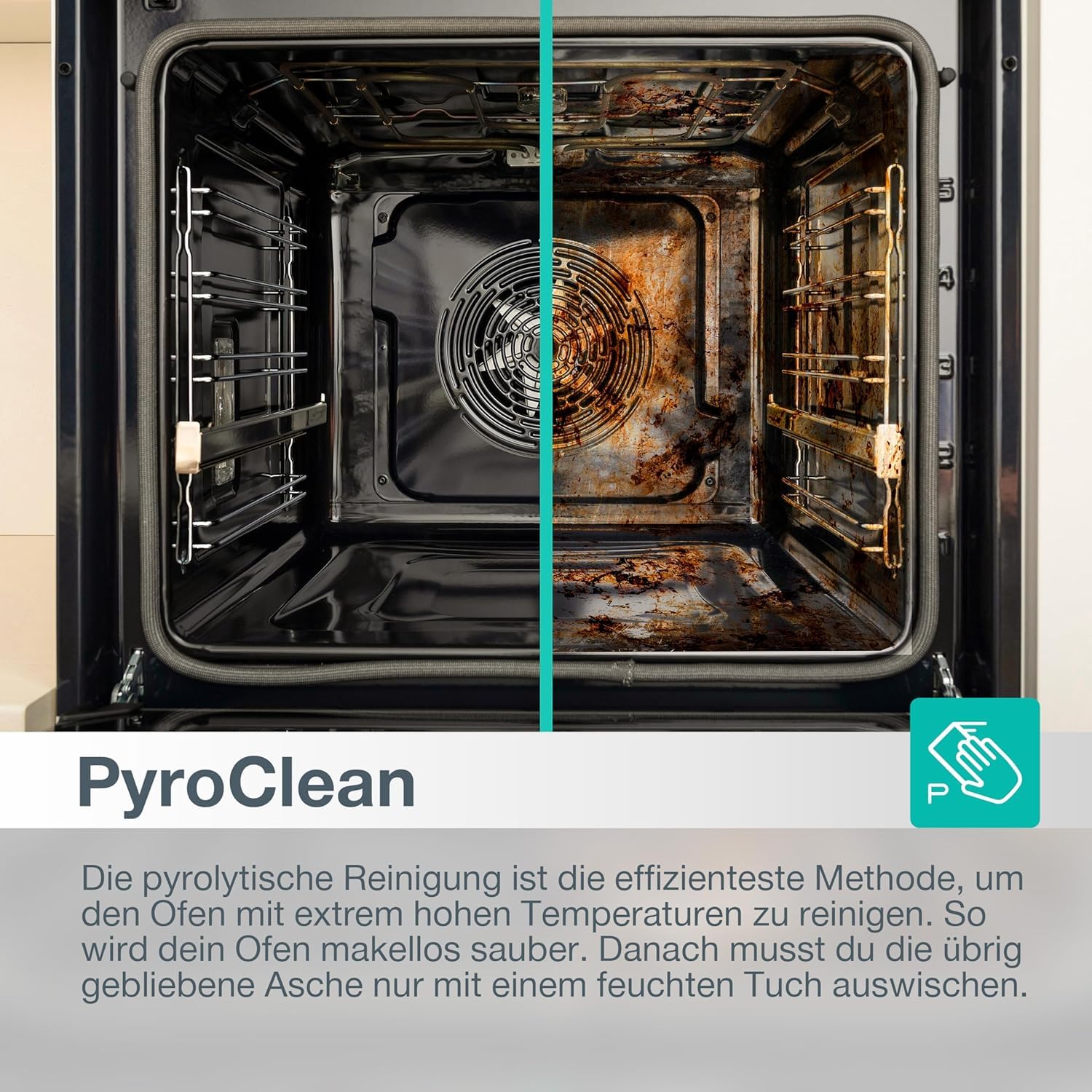 Gorenje BPSA 6747 A08BG Einbau-Backofen 77L Heißluft Pyrolyse Schwarz