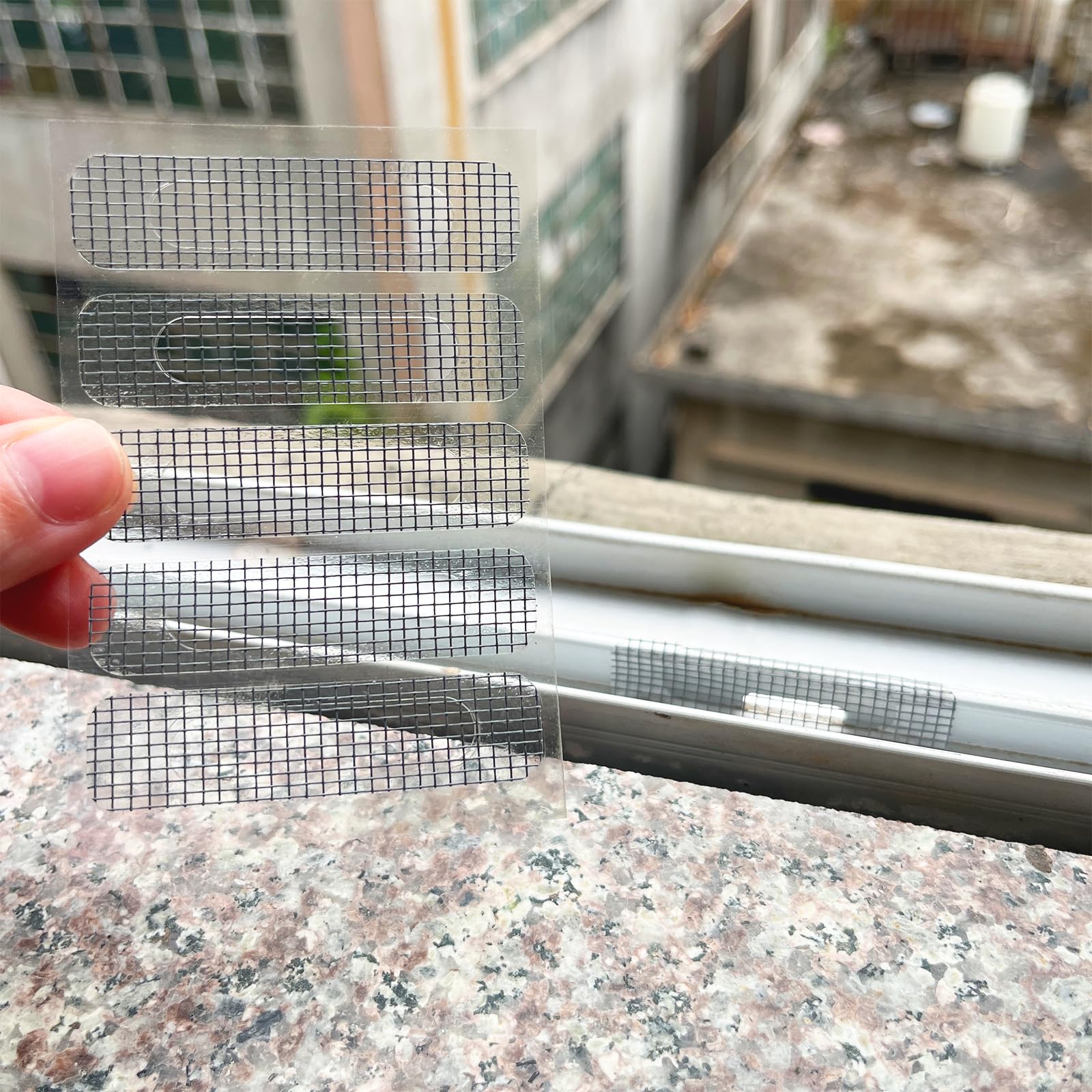 50pcs Window Weep Holes Cover Screen Repair Patches Fly Mesh Netting ...