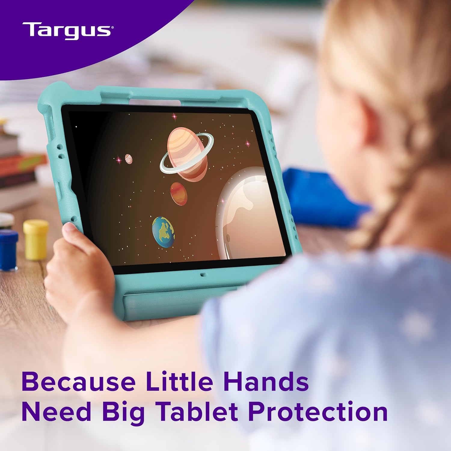 Targus – Kids Case Compatible with iPad Air 11” (M2), iPad 10.9” (10th Gen), iPad Air 10.9” (5th & 4th Gen), iPad Pro 11 Inch (1st–4th Gen) - THD96405GL