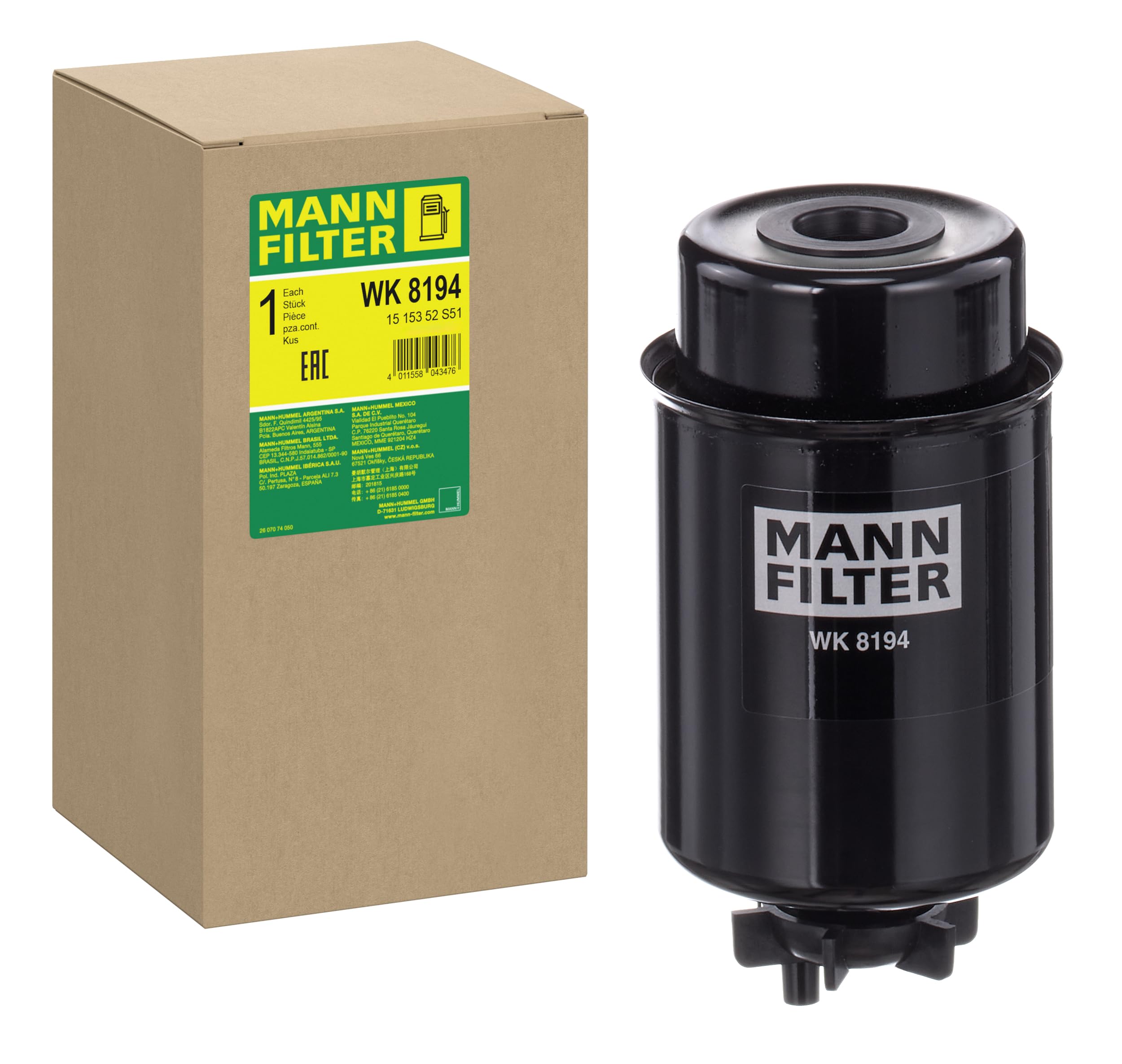 FUEL FILTER WK 8194 FORFUEL FILTER WK 8194 FOR JOHN DEERE  RE522868
