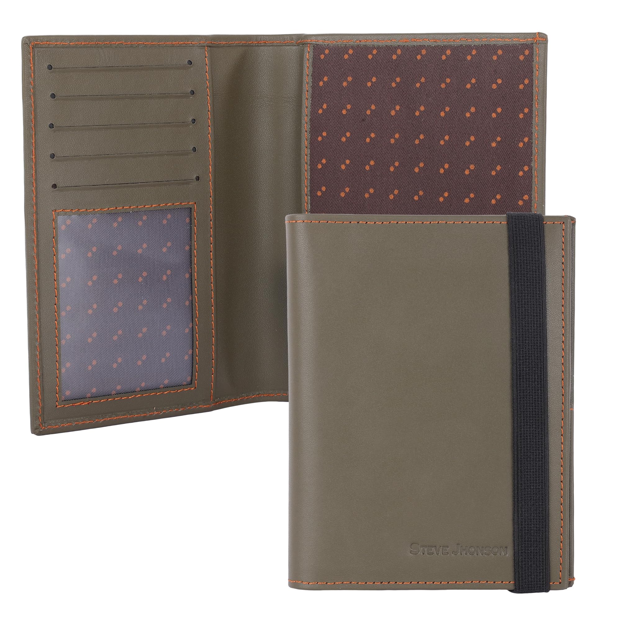 Leather Passport Cover, Passport Holder for Men and Women - Travel Accessories Document Organizer, Passport Holder Wallet with Card Slots for Trips | Travel Wallet Organizer (Green)-image-11