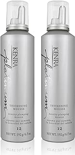 Kenra Platinum Thickening Mousse 12 | Volumizing Styler | Adds Fullness & Body | Humidity Protection Up To 48 hours | Density Plumping up tp 150% | Thermal Protection | All Hair Types
