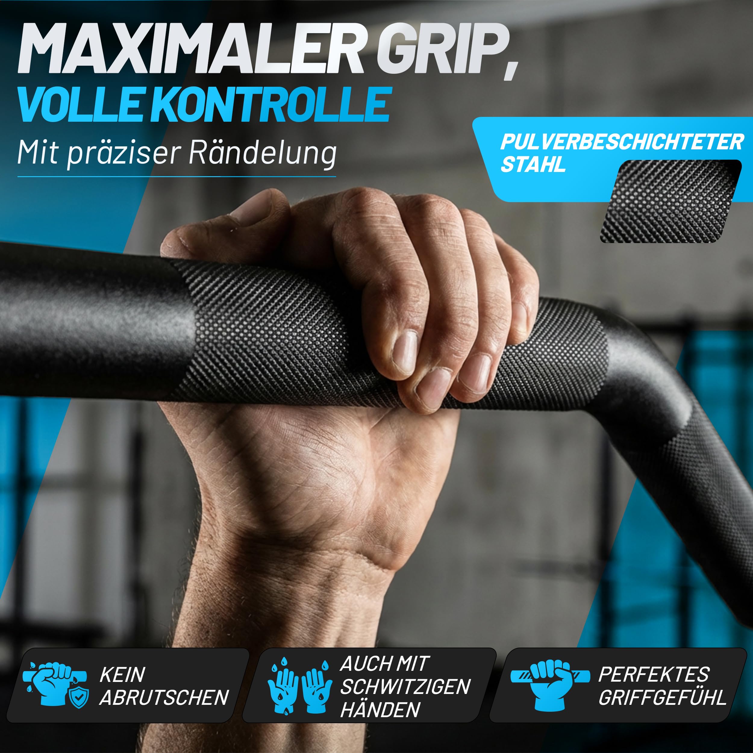 aerobis® Klimmzugstange Wand - Wand- & Deckenmontage bis zu 200kg | Inklusive Montageset & Schlingentrainer - Reckstange indoor, Trainingsstange, Klimmzug