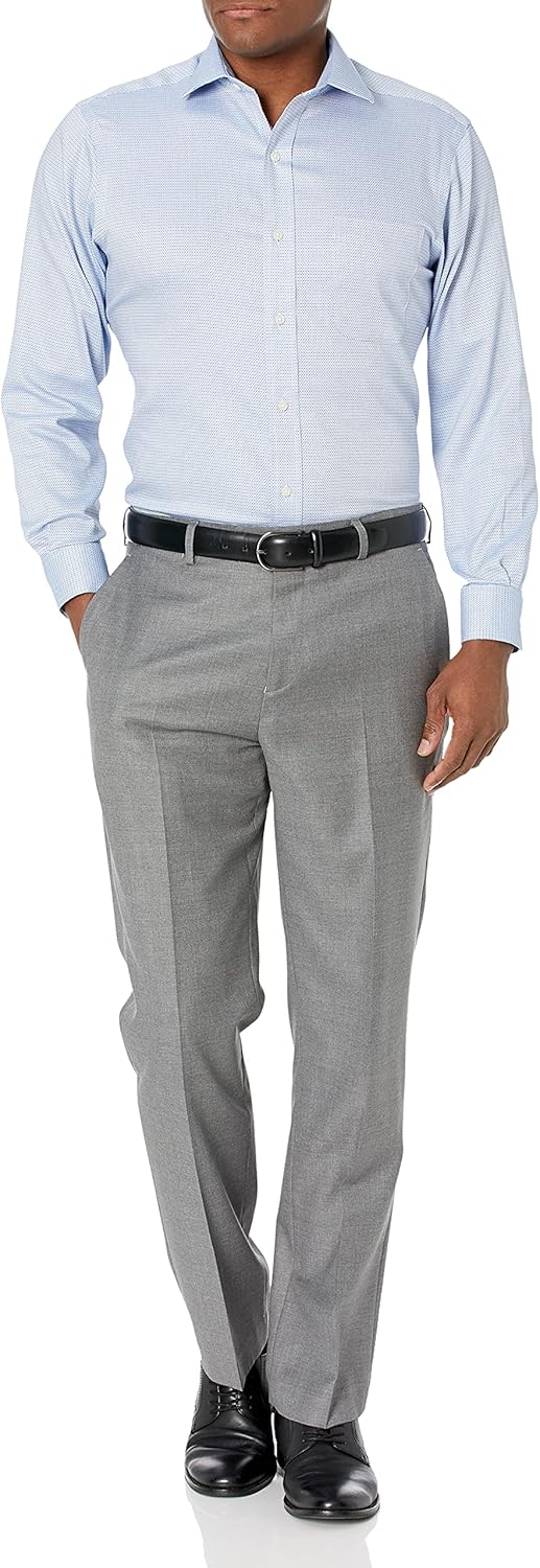 Buttoned Down Men's Classic Fit Spread Collar Pattern Dress Shirt