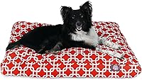 Vista 6 de Majestic Pet Cama para perros de espuma viscoelástica triturada, tamaño mediano con funda extraíble lavable, cama ortopédica rectangular