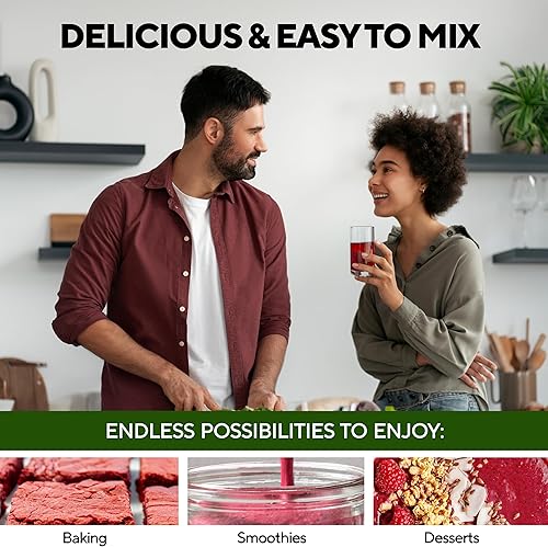 Miniatura 7 de Polvo de raíz de remolacha 8 en 1  Suplementos de remolacha fabricados en Estados Unidos con semillas de uva, espino y coq10  Polvo de remolacha