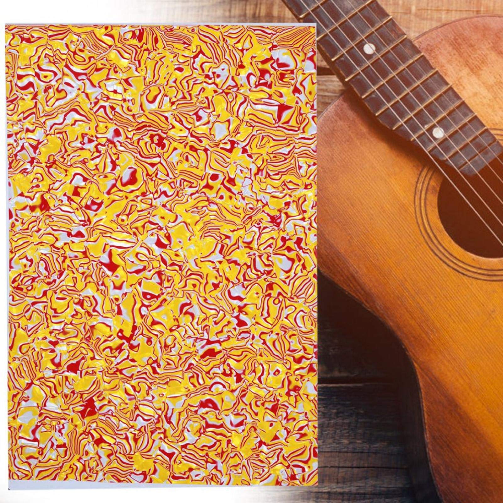 Amazon.com: Con 3 capas DIY Choice Guitarras Golpeador Material Decorar  Regalo Guitarras Golpeador Hoja para los entusiastas de la guitarra, para  los amantes de los músicos (perla roja amarilla) : Instrumentos Musicales