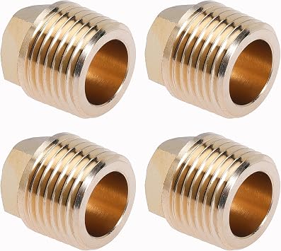 Boat Plug 1/2 Inch NPT Brass Boat Drain Plugs Thread Boat Garboard Drain Plug Fits for Most Boat Hulls