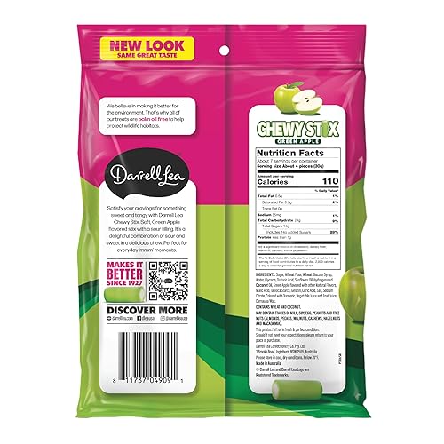 Miniatura 9 de Darrell Lea Fabulicious - Bolsa de caramelo agrio de sabor mixto de 7 onzas (paquete de 1) - Sin aceite de palma