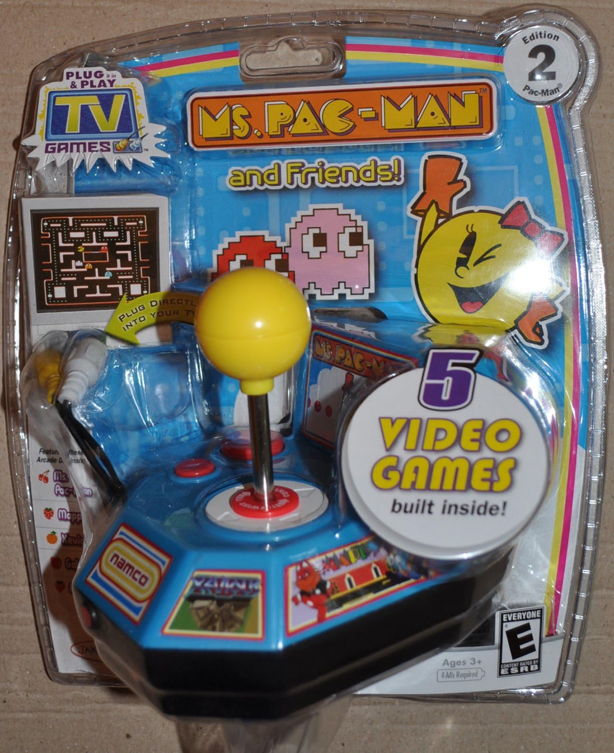 Namco Plug & Play TV Games: Ms Pac Man, Pole Position, Galaga, Xevious, Mappy