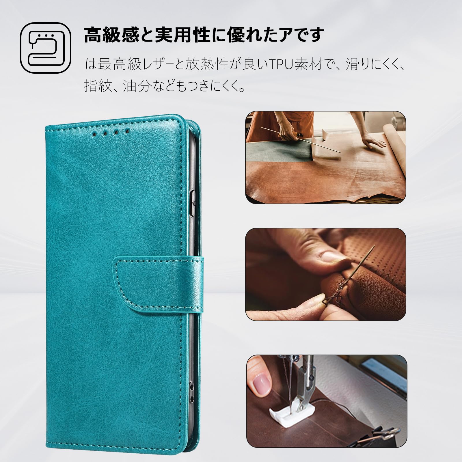 Amazon.co.jp: LEERBAN iphone xs 用 ケース 手帳型 カード収納 iphone