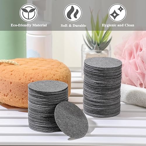 Miniatura 5 de Tioncy 200 esponjas faciales comprimidas, esponja exfoliante natural para limpieza diaria, spa, maquillaje, eliminación, exfoliación de poros,