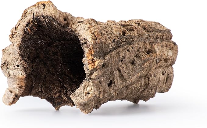Galápagos (05505) Natural Cork Bark for Reptiles – Ideal for Bearded Dragons, Snakes, and Geckos – Climbing Accessory for Terrariums, Turtle Tanks, and Bird Cages, Tube 7” – 9”, Natural