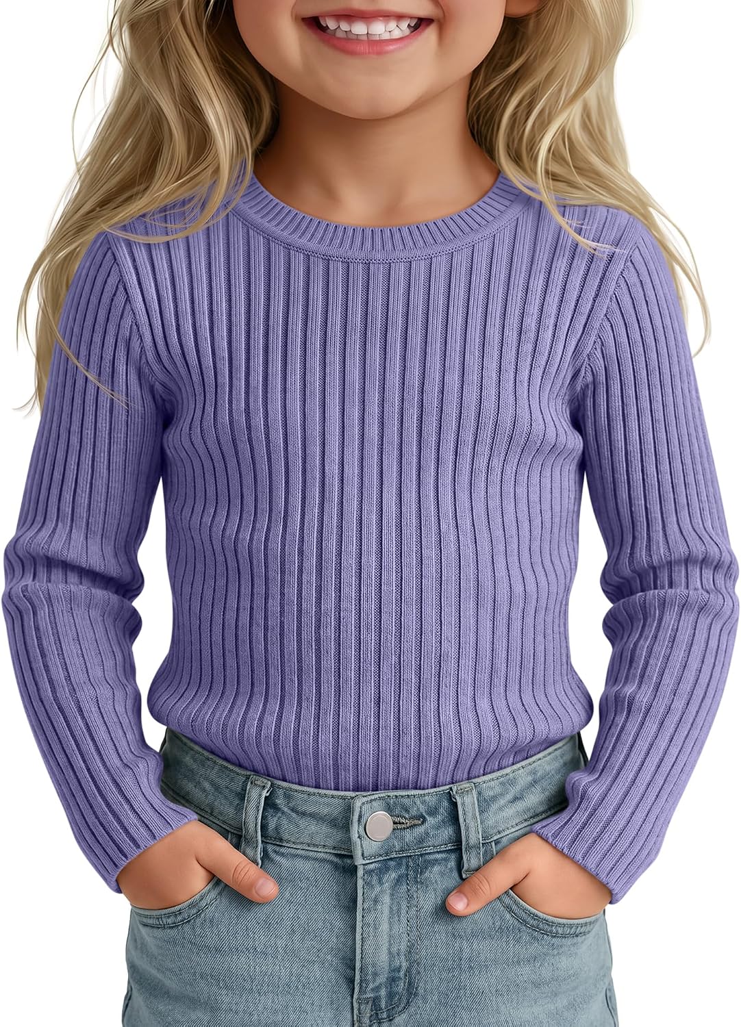 Toddler Girl Knit Pullover Sweater Top