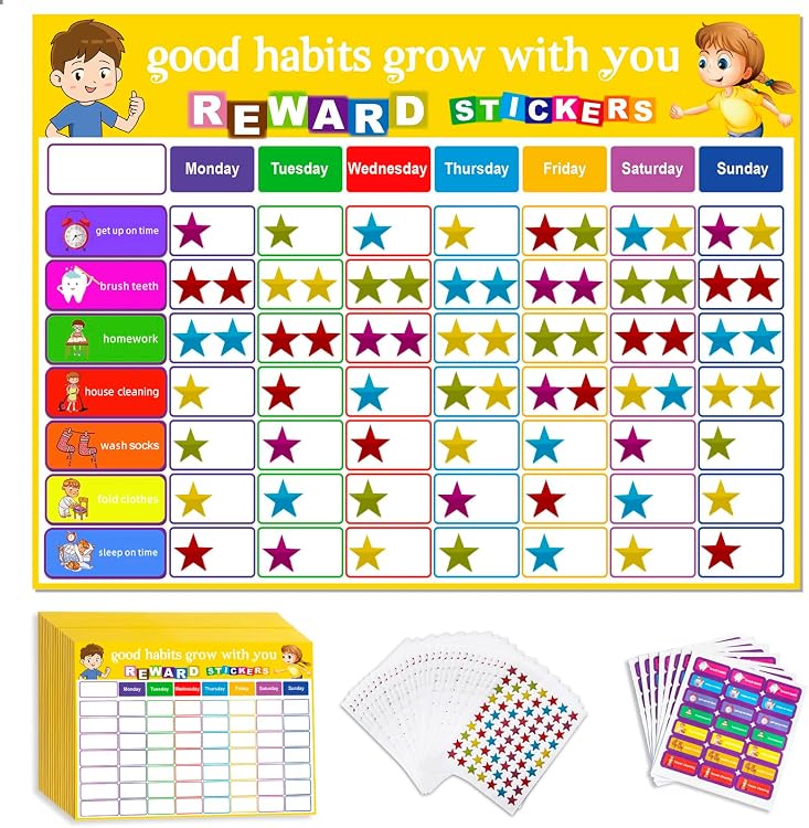 Behavior Reward Chart 20 Chore Charts For Kids With 147 | Desertcart INDIA