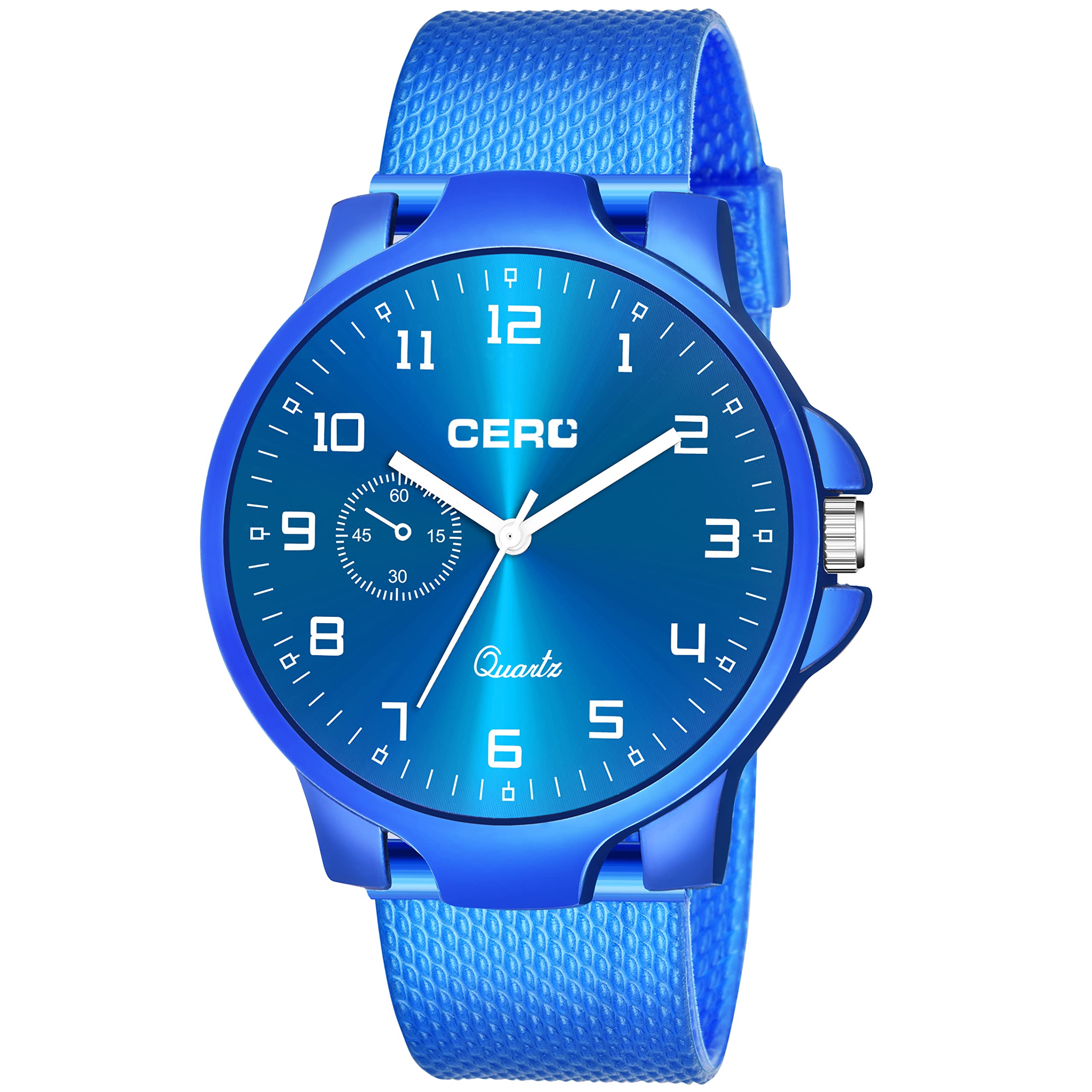 CERO Analogue Blue Dial PU Belt Casual Formal Boys and Mens Watch (Blue) (B09ZHN3B1W) Amazon Price History, Amazon Price Tracker