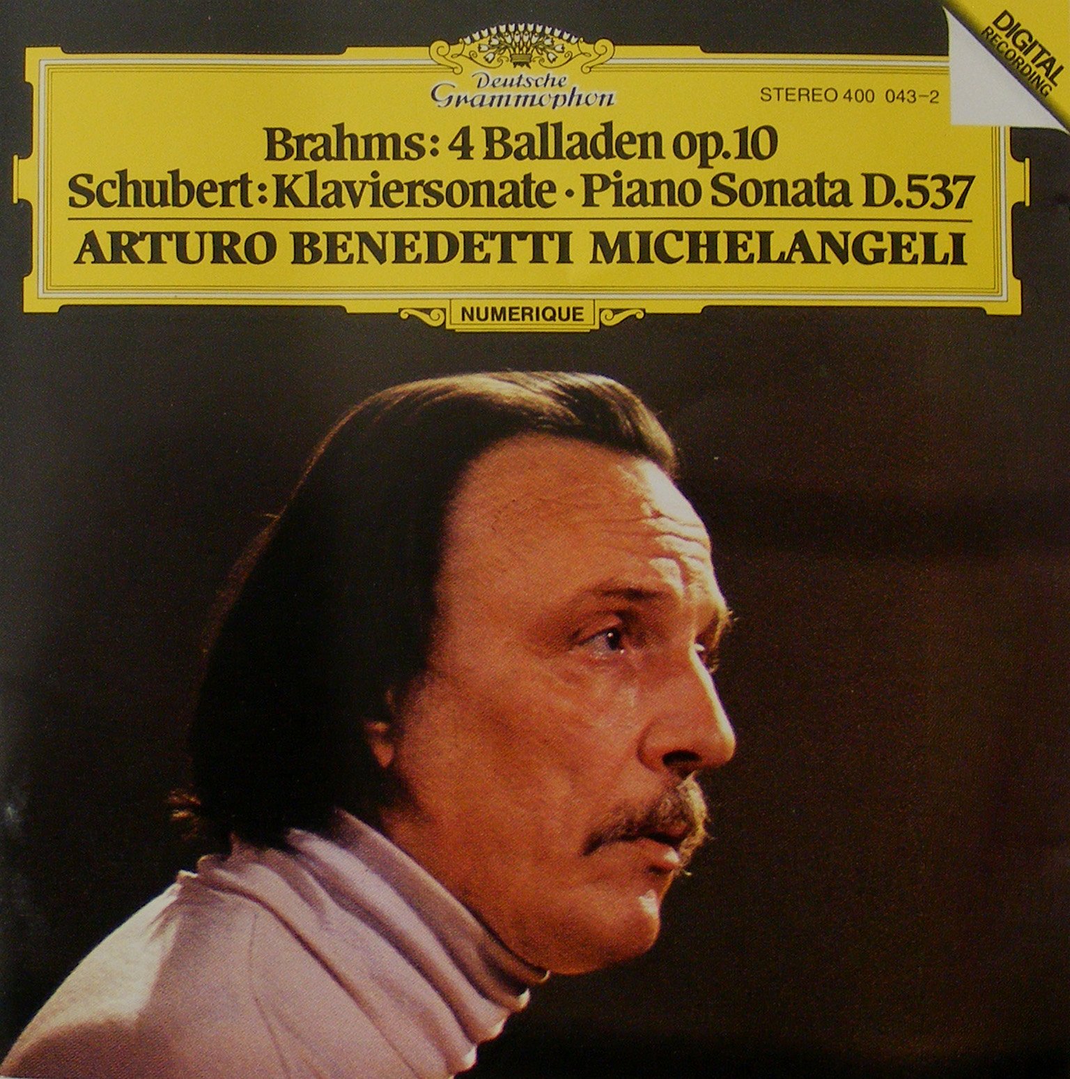 Brahms: 4 Balladen Op. 10; Schubert: Klaviersonate - Piano Sonata D.537 [Audio CD]