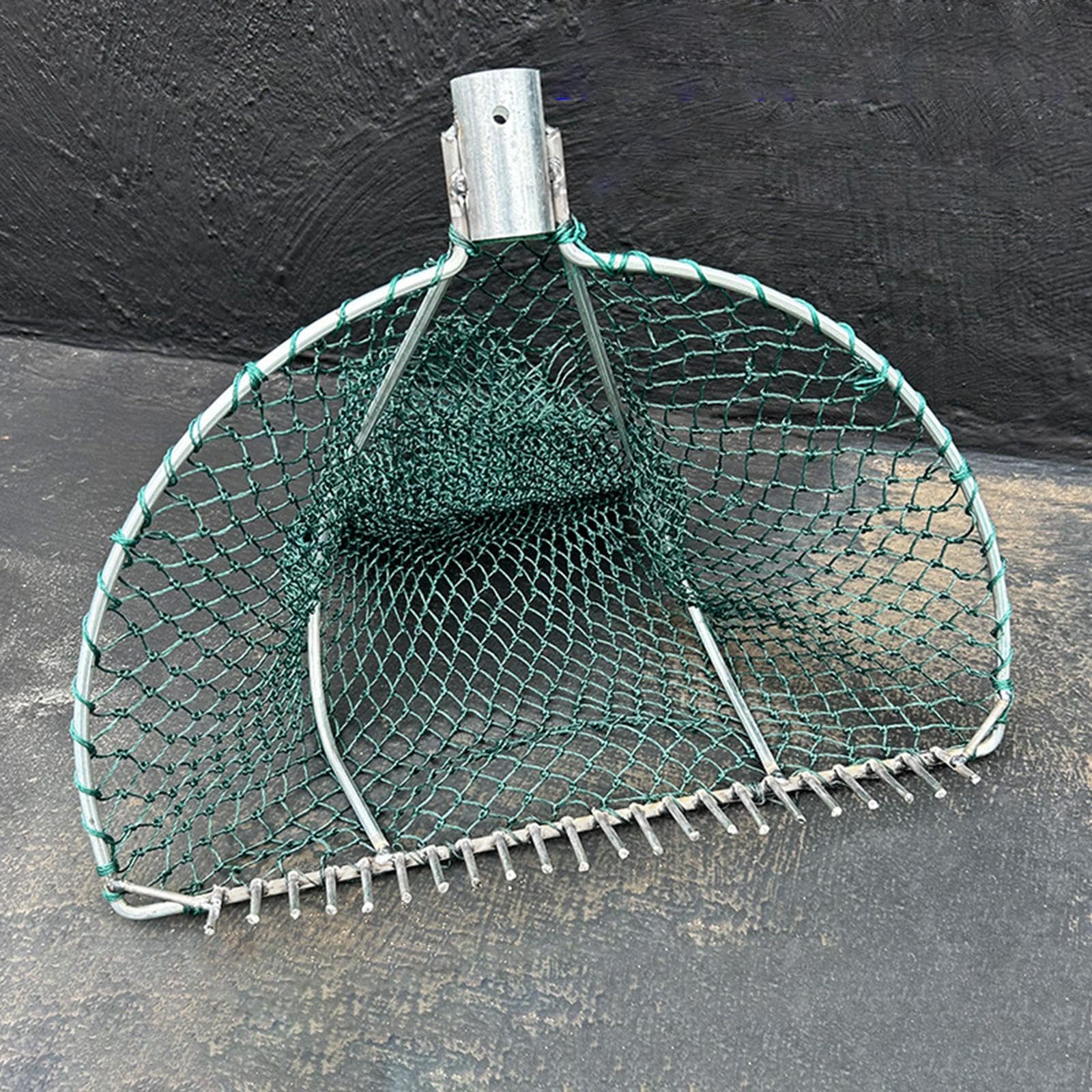 Rastrillo con Red de Malla para Exploración de Herramienta Resistente para Excavar en Exteriores Estructura de Metal Ergonómica Adecuada para, 50 Cm de Ancho