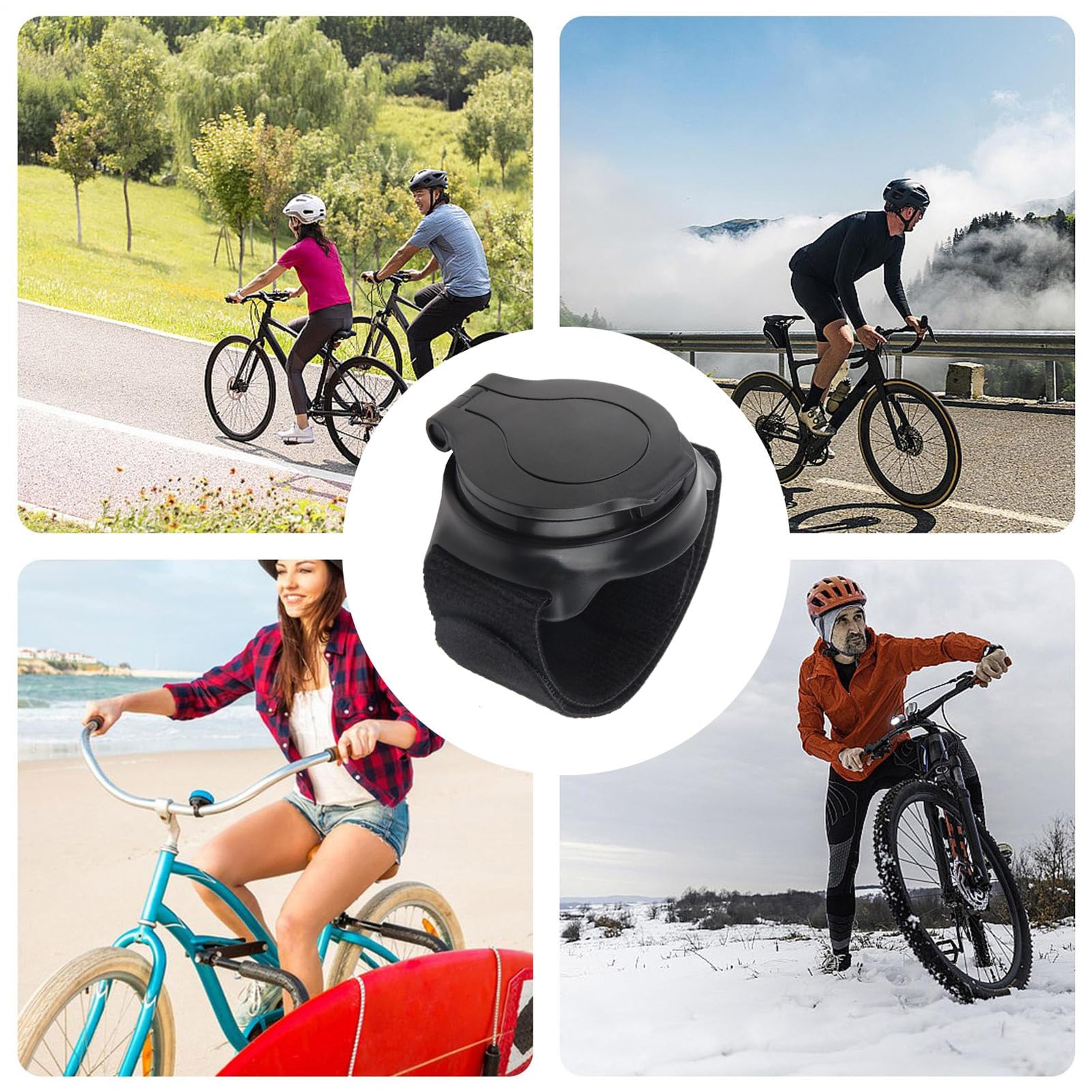 Specchietto Retrovisore Da Polso Per Ciclismo - Cinturino Grandangolare Regolabile A 360°, Specchietto Riflettente Per Bici | Equipaggiamento Da Equitazione Con Specchio Di Sicurezza Indossabile,