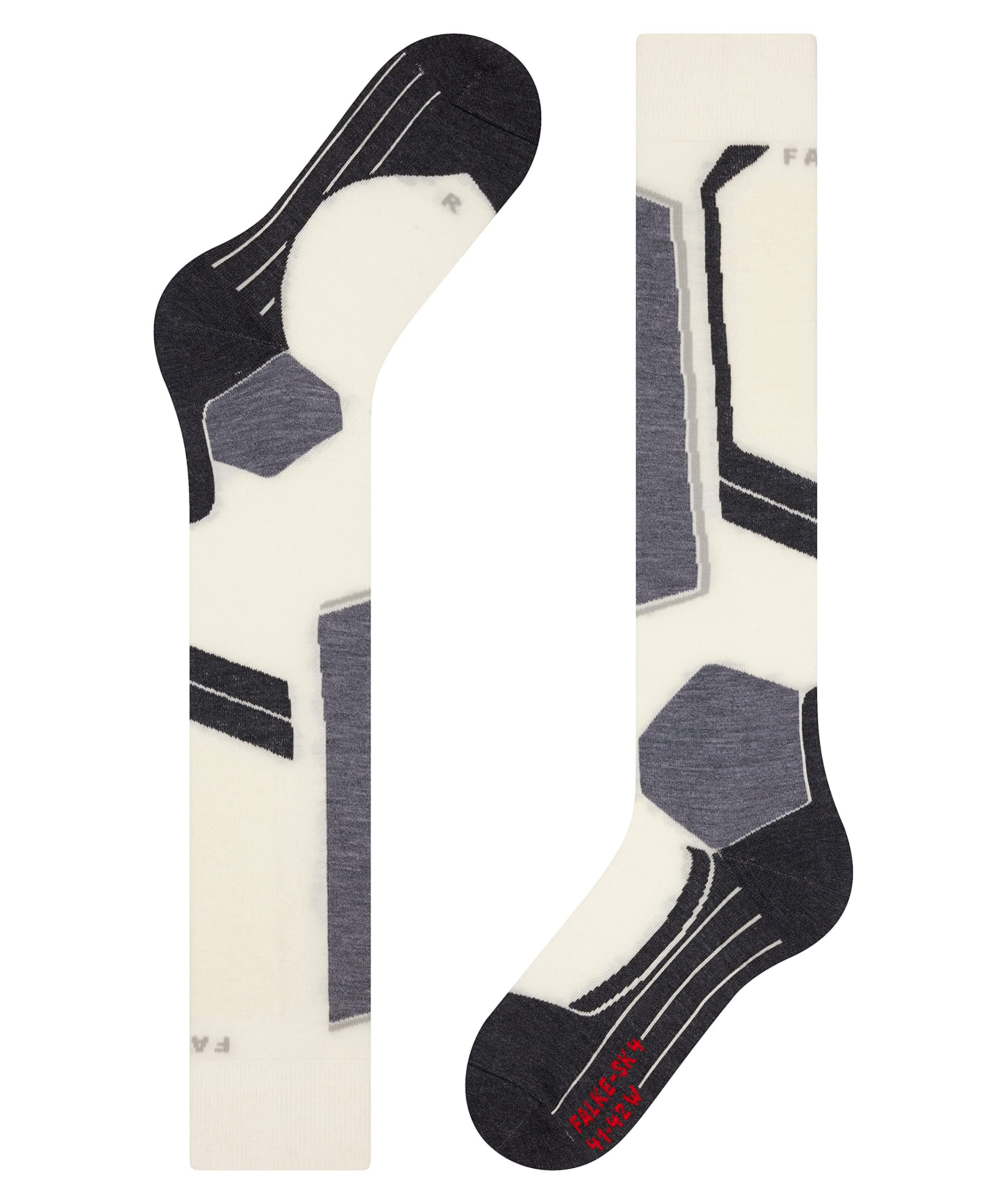 FALKE femme SK4 chaussettes de ski rembourrage léger anti-ampoule fines respirantes séchage rapide régulation climatique anti-odeur laine fil fonctionnel 1 paire