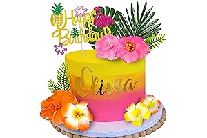 Hawaiian Hibiscus Cake Toppers: Summer Cake Decoration for a Tropical Paradise