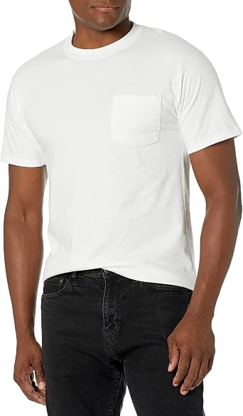 Hanes Short Sleeve Beefy Pocket T-Shirt 