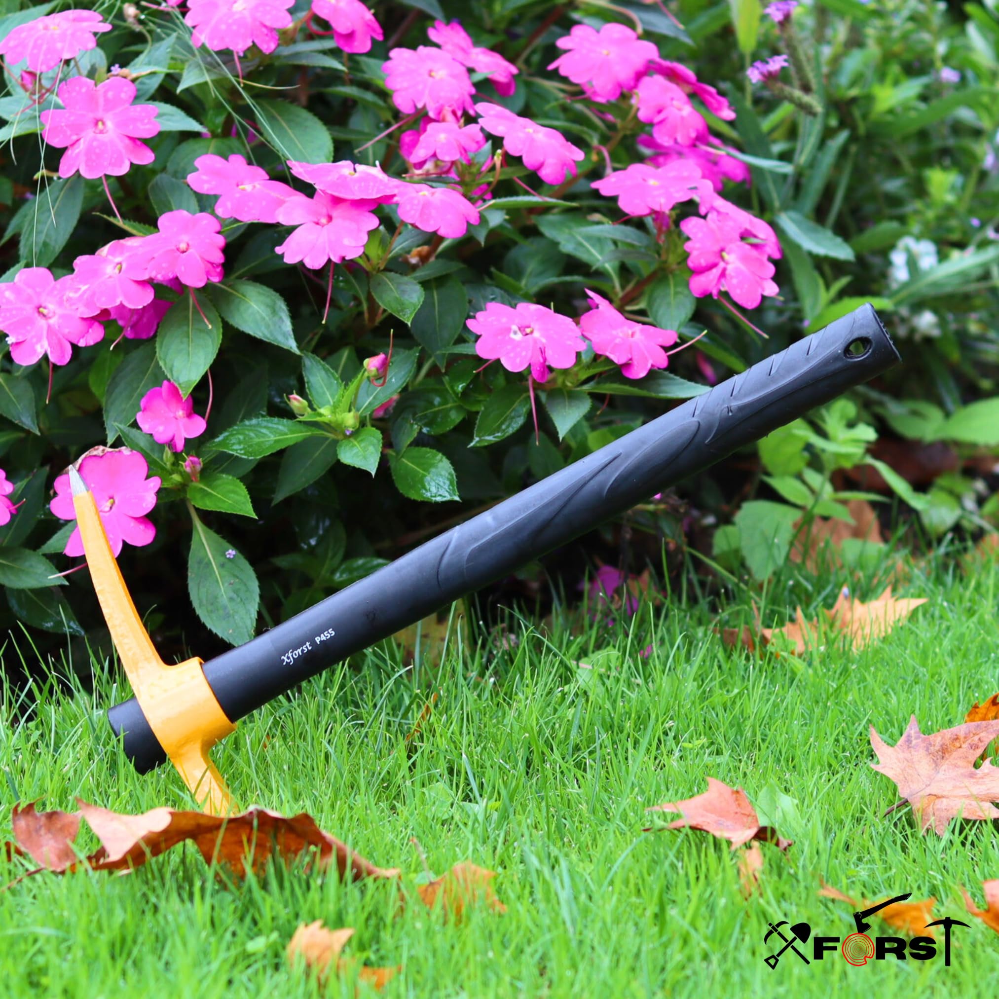 Xforst Set De Jardinage Avec Pioche Et Mini Pelle, Avec Des Manches En Fibre De Verre Et Têtes En Acier Forge. Idéale Pour Le Jardinage Et La