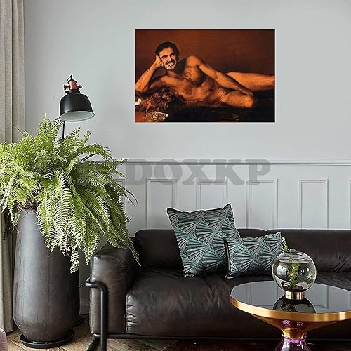 Miniatura 2 de ETOMEY Burt Reynolds - Póster de piel de oso, póster de lienzo para decoración de dormitorio, oficina, habitación, regalo, sin marco, 24 x 16