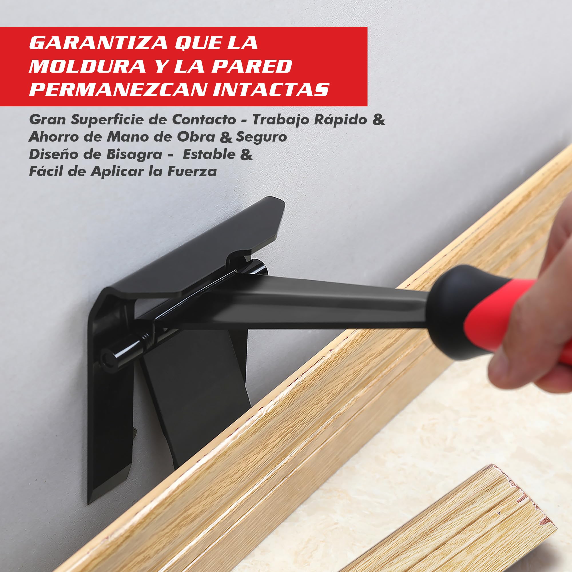 Goldblatt Extractor de Molduras, Multiherramienta para Quitar Molduras, Herramienta de Extracción de Zócalos, para Quitar Rodapiés, Molduras, Paneles y Revestimientos de Suelos y para Remodelaciones