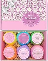 Bellisso Bath Bombs Gift Set - 6 Luxury 2oz Fizzies with Dead Sea Salt, Essential Oils & Shea Butter for Deep Relaxation & Soft Skin