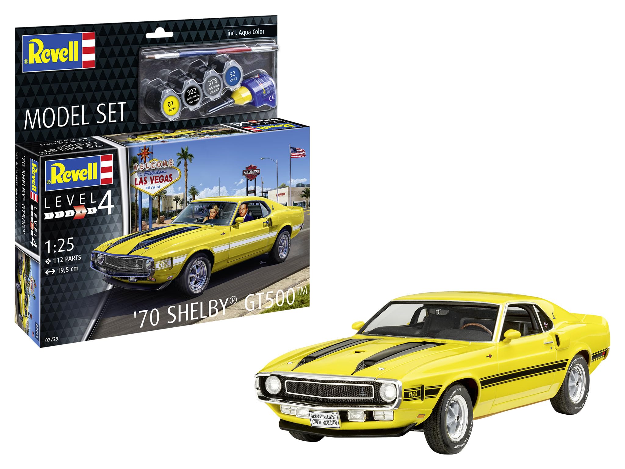 Revell SHELBY GT 500 プラモデル 1/25スケール Amazon.com: Revell 14563 1970 Shelby GT-500 1:25 Scale 112