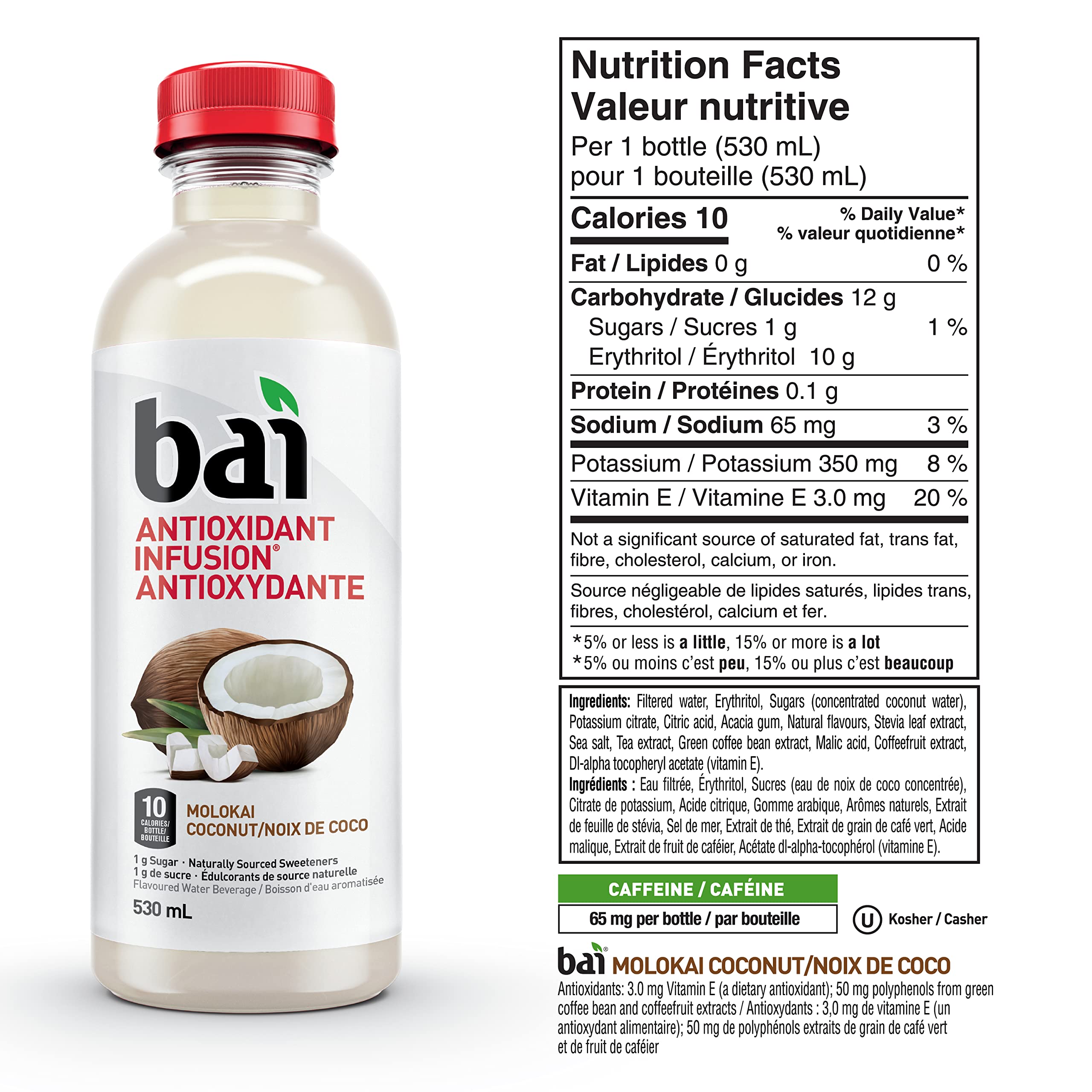 Bai Antioxidant Cocofusion, Variety Pack, 18 Fl Oz, 15 Ct, 46 OFF