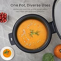 Vista 3 de SYBO Commercial Rice Cooker and Warmer, 60 Cups Cooked (30 Cup Uncooked) Large Rice Cooker with Hinged Lid, Non-Stick Insert Pot, Stainless Steel