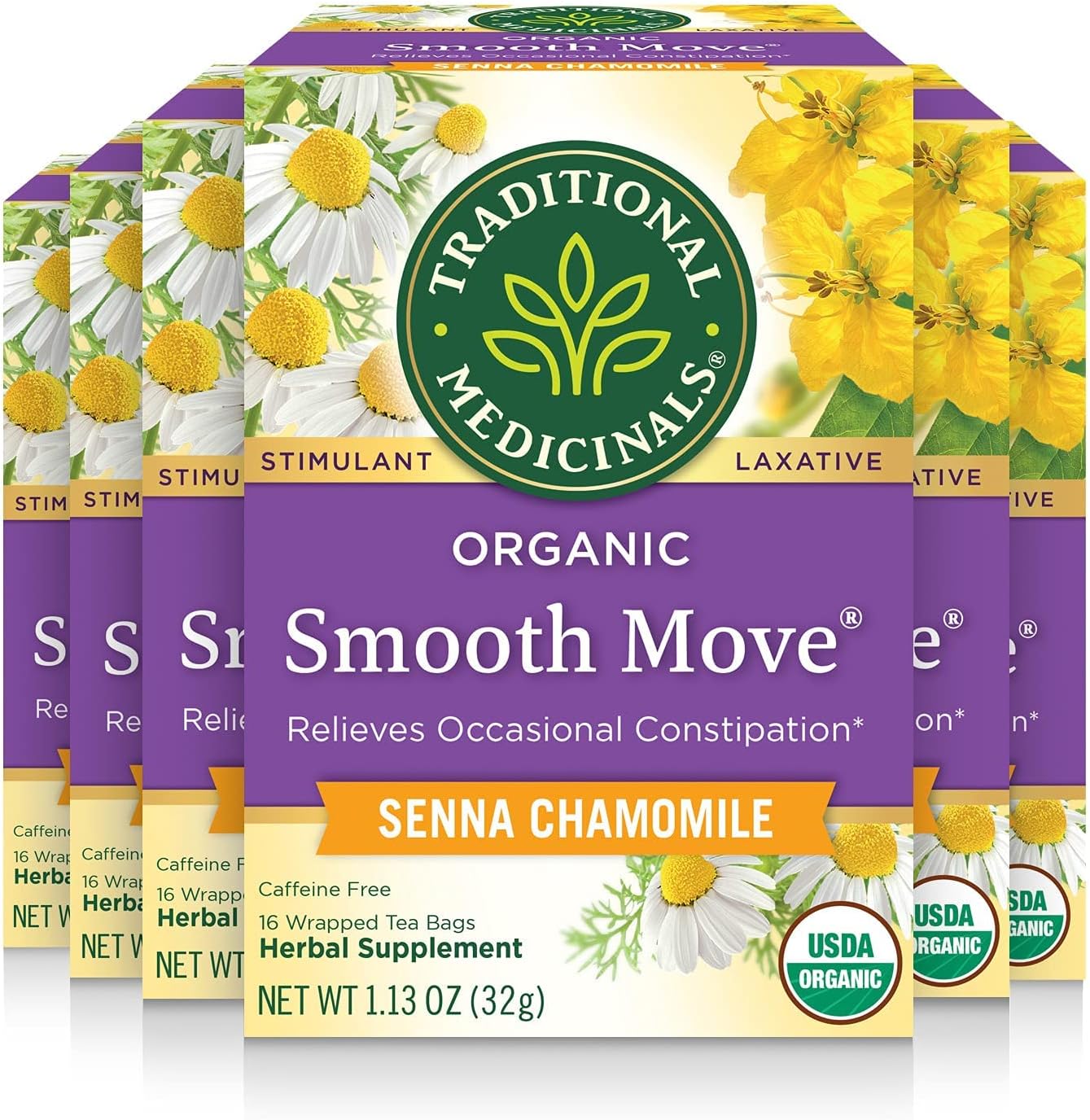 Organic Smooth Move Chamomile Laxative Tea